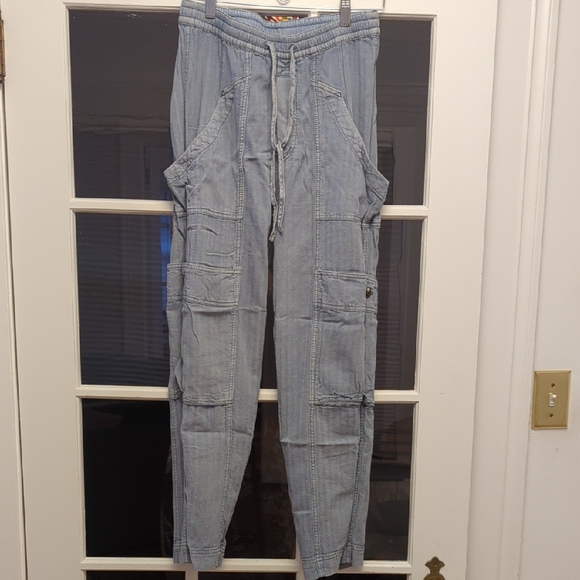 Free People Pants - Free People Blue Jogger Pants Size XS
